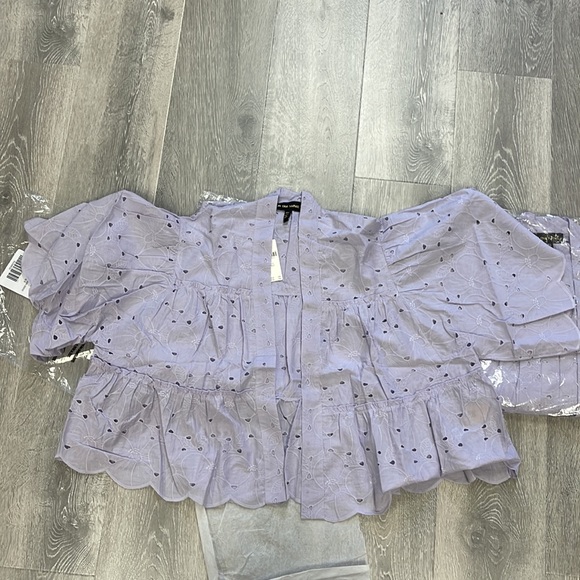 Anthropologie Cropped Eyelet Cardigan NWT - One Size Fits All - Picture 10 of 10